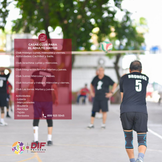 Promueve DIF Reynosa deporte y recreación en Casas Club para el Adulto Mayor