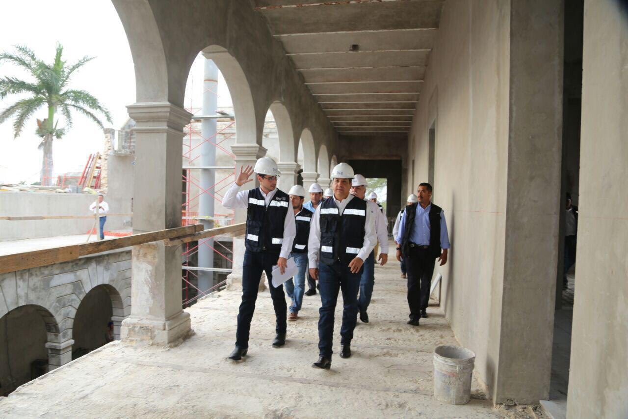 Supervisa Gobernador de Tamaulipas la obra del museo del niño en Tampico