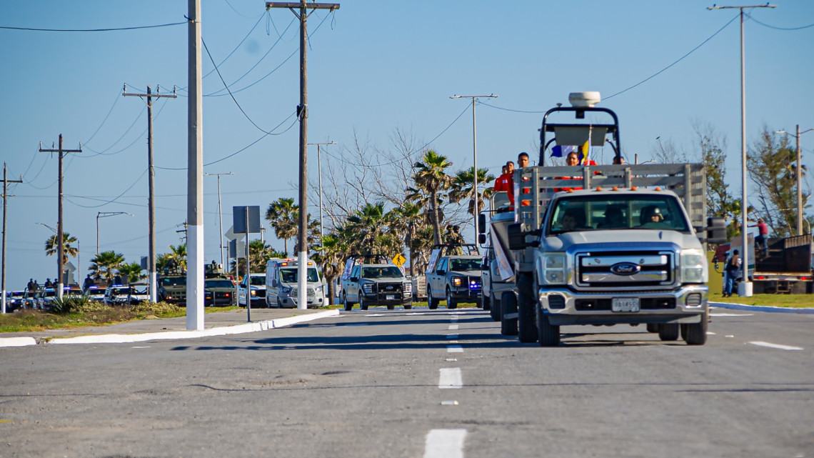 Garantizan seguridad para 240 mil vacacionistas en la Playa Bagdad de Matamoros