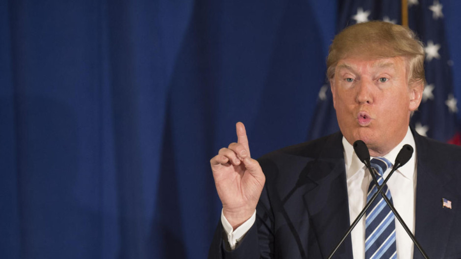 Donald Trump, autor de una página increíble en la historia de EU