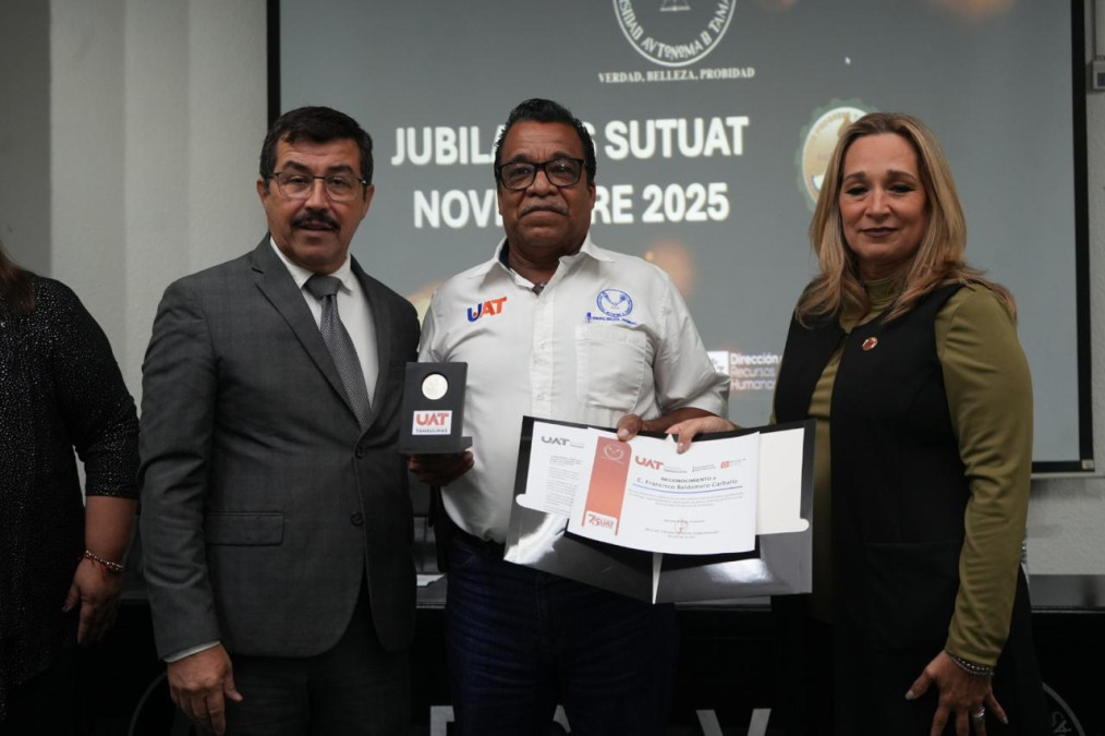 Preside rector homenaje al personal jubilado del SUTUAT