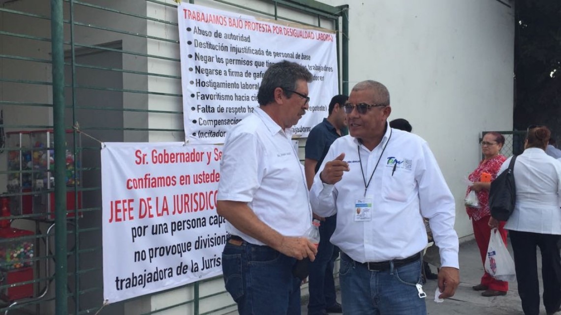 Sindicalizados piden destitución del Jefe de IV Jurisdicción Sanitaria