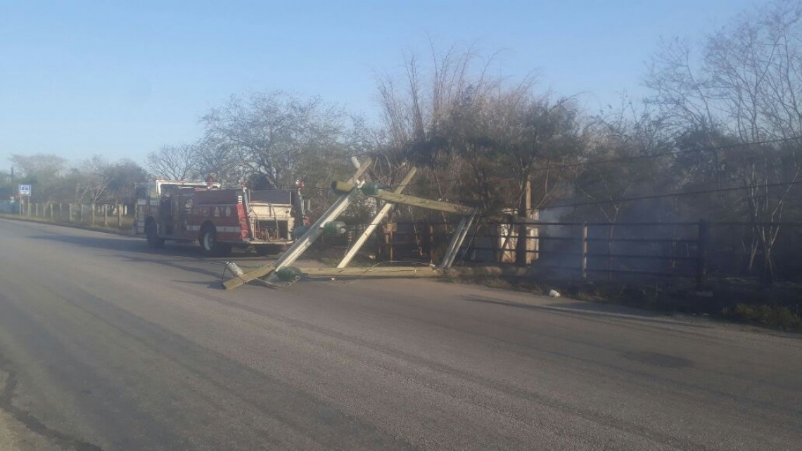 Incendios, caídas de anuncios y árboles, saldo por paso del frente frío número 44