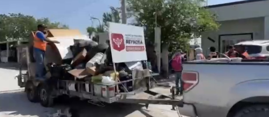 Continúan los trabajos de limpieza en Reynosa