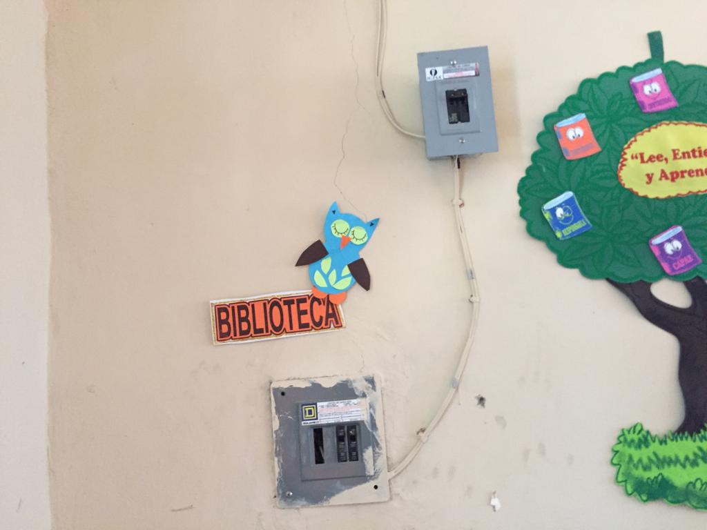 Sistema eléctrico viejo, problema en muchas escuelas de Altamira