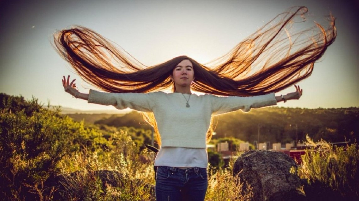 El pelo más largo del mundo está en Argentina