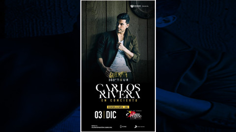 Posponen conciertos de Carlos Rivera en Guadalajara y Mérida 