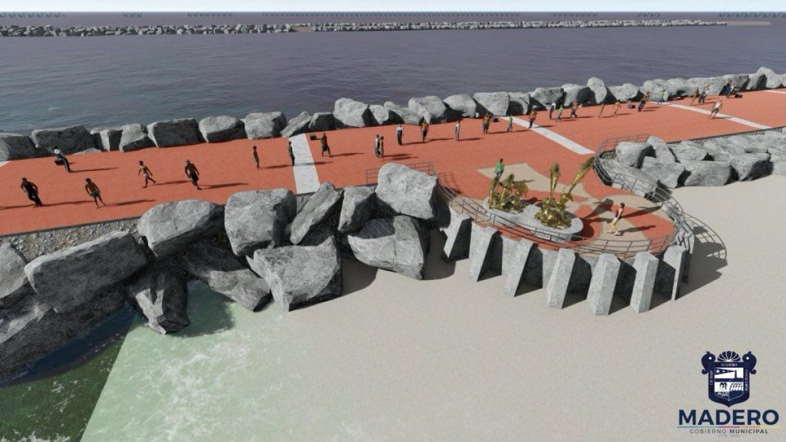 Proyecto de los delfines en escollera Miramar, se hará en los próximos días