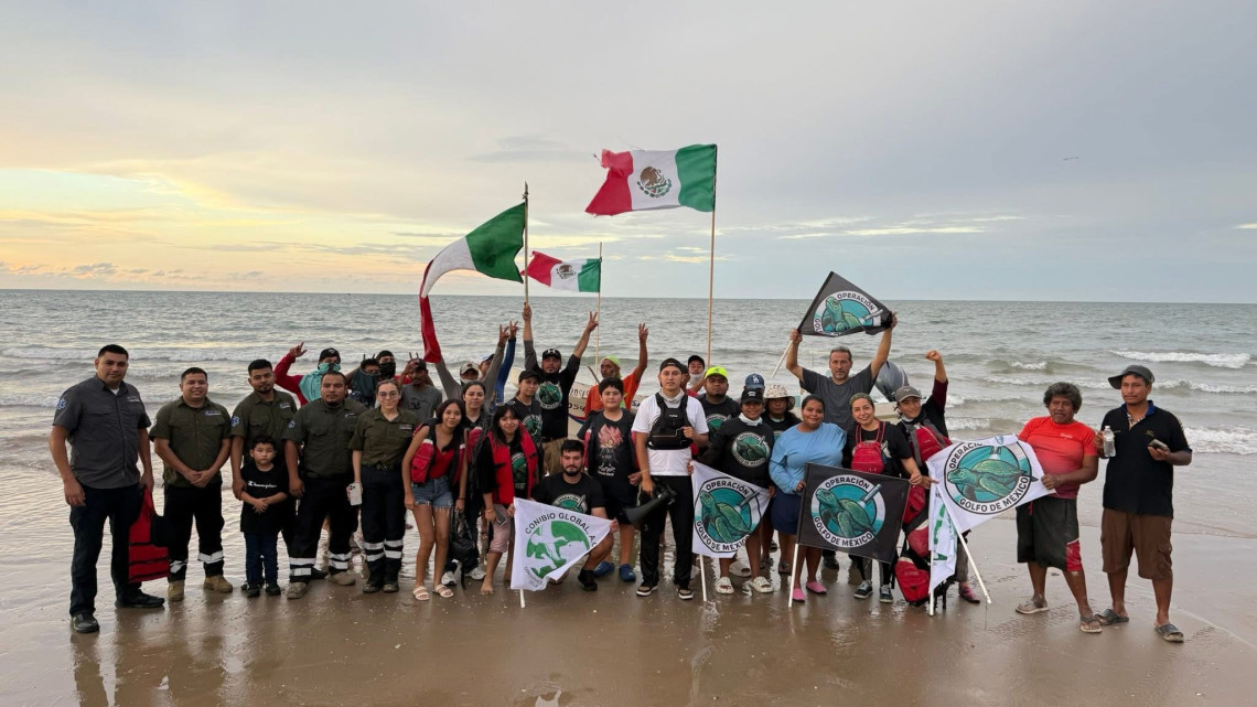 Protestan en Matamoros contra lanzamientos de SpaceX que dejan desechos en Playa Bagdad