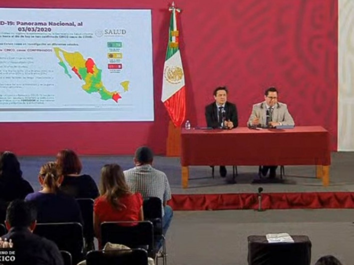 5 casos de Covid-19 y 39 sospechosos en México