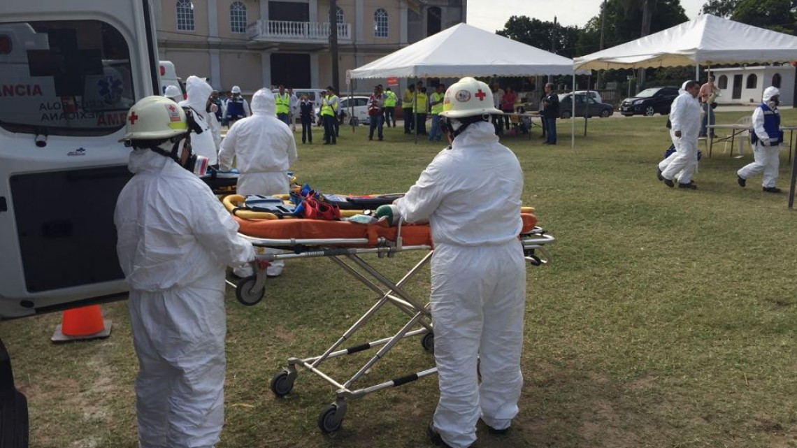 Realizan simulacro con la industria y vecinos aledaños a la empresa