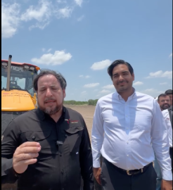 Colocan primera piedra de la Secundaria General Pirámides