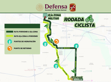 Delimitarán tráfico en carretera Reynosa-Río Bravo por Rodada Ciclista de la SEDENA