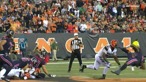 Texanos se imponen ante Cincinnati por marcador de 13-9