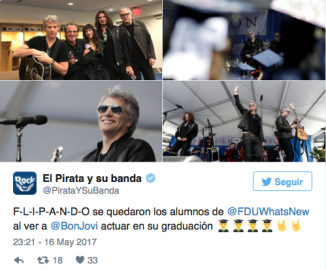 Bon Jovi da concierto sorpresa a universitarios