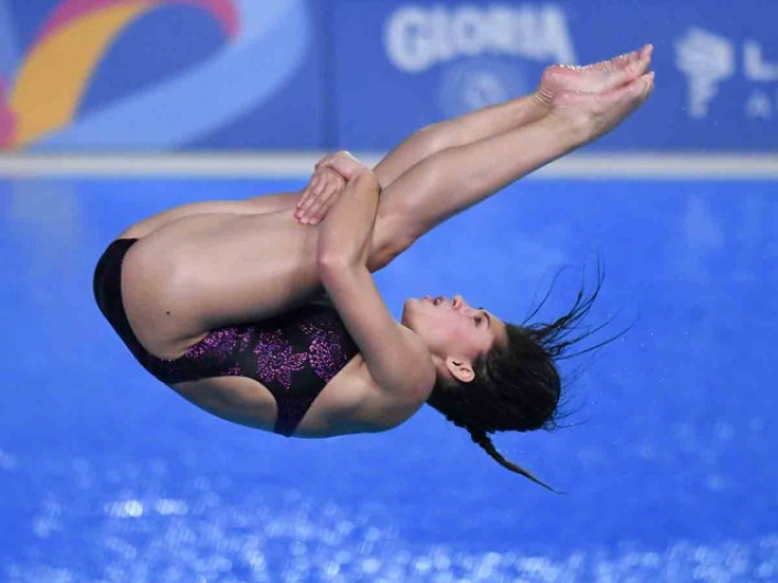 Dolores Hernández consigue plata en trampolín de 3 metros
