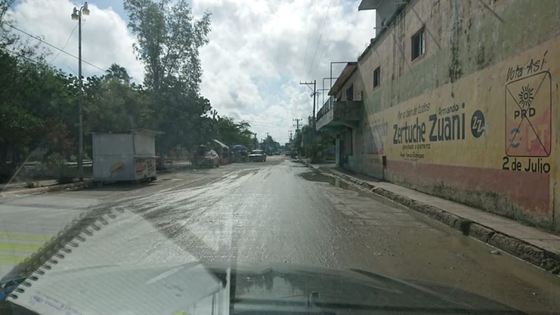 Comapa trabaja con equipo vactor