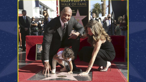 Recibe Dwayne Johnson estrella en Paseo de la Fama