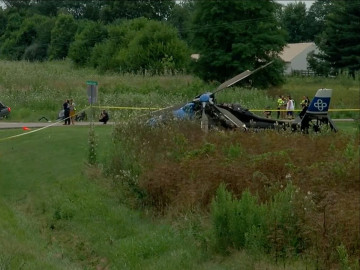 Helicóptero toca cables de alta tensión y se accidenta en Afganistán