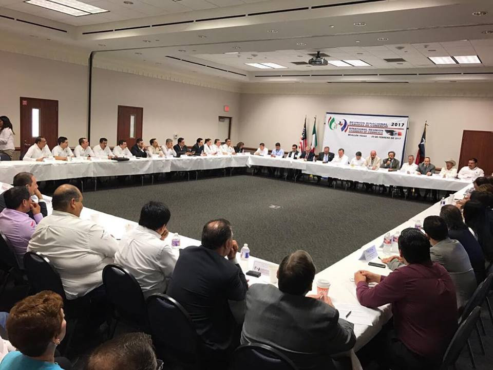 Participa Jesús de la Garza en reunión binacional de Comercio