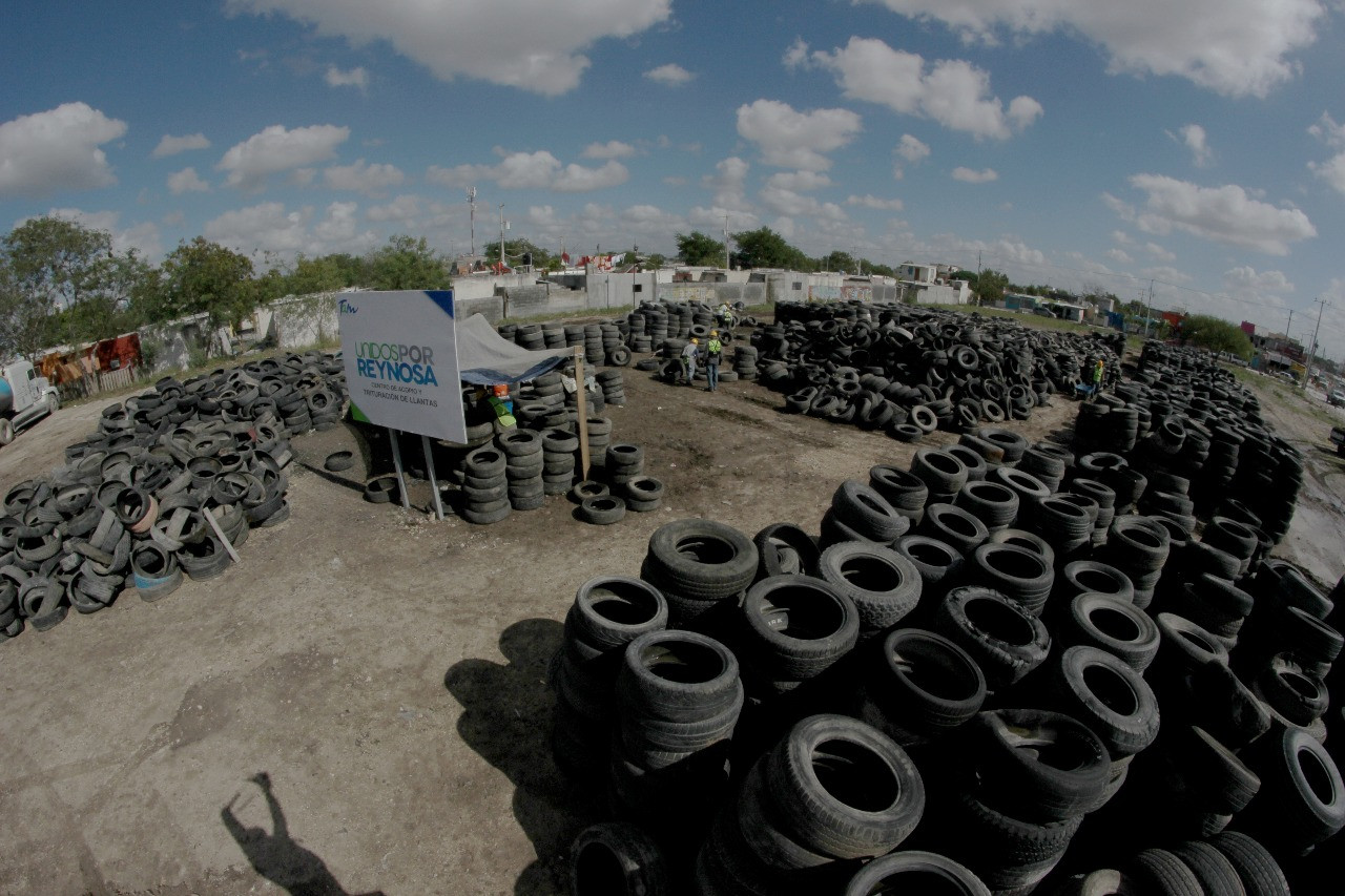 Trituran 23 mil llantas para combatir moscos y mejorar imagen