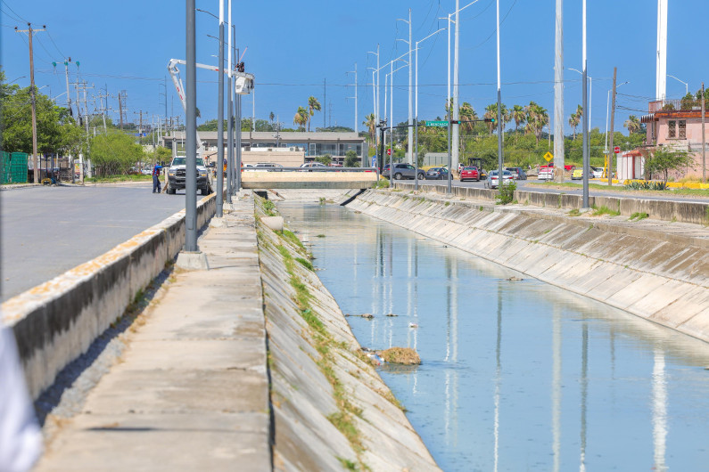 Constató Carlos Peña Ortiz óptimo resultado en mantenimiento de drenes en Reynos