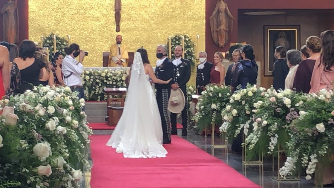 Se casó la hija de Alejandro Fernández en Zapopan