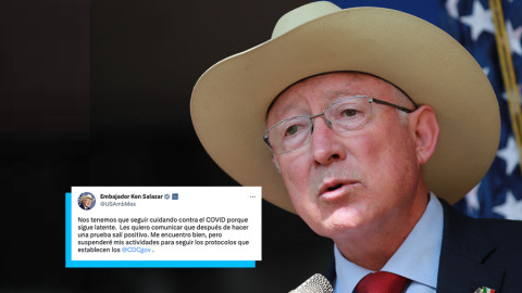Ken Salazar, embajador de EU en México, da positivo a Covid-19