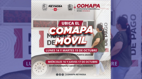 Programa COMAPA Móvil en tu colonia visitará los fraccionamientos Puerta Grande y Villa Diamante