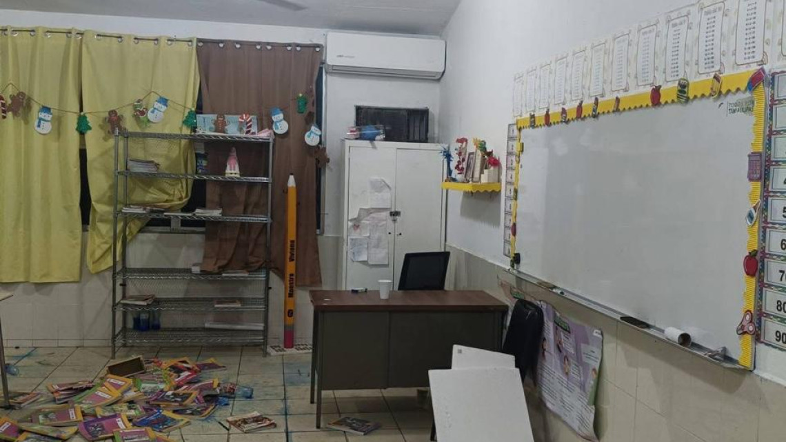 Vandalizan la escuela primaria durante el receso invernal