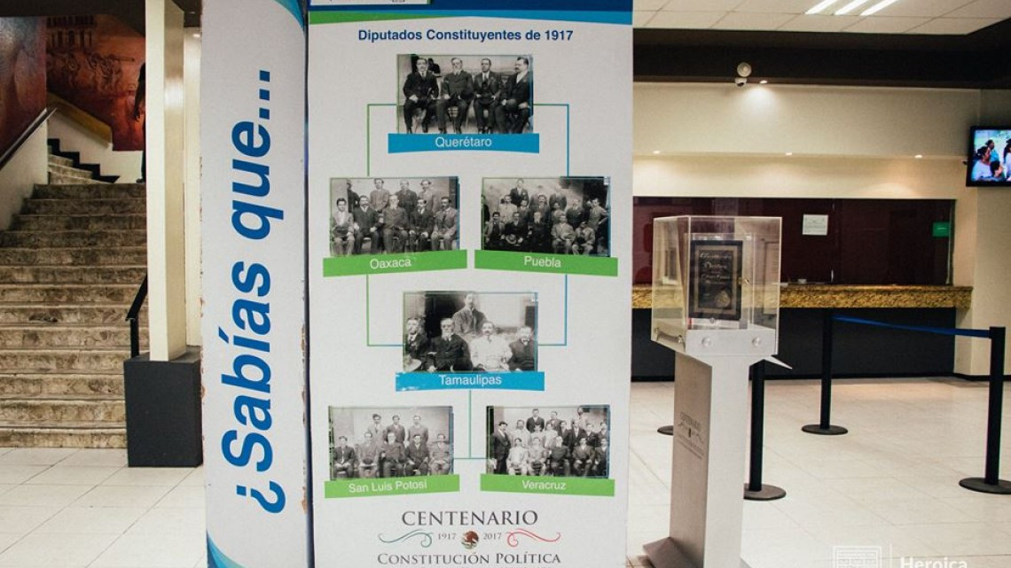 Traen exposición  de la Constitución Política de 1917