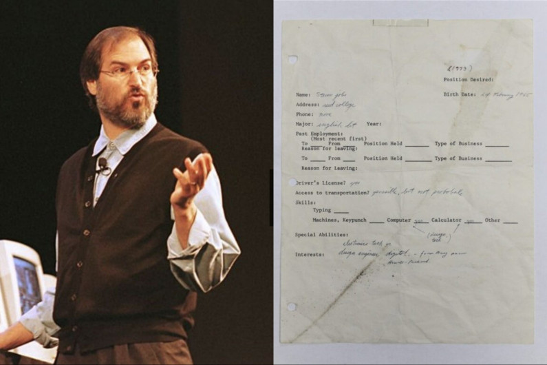 Subastan solicitud de empleo para Atari de Steve Jobs