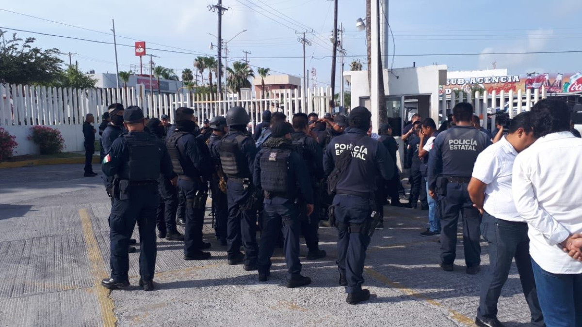 Por falta de garantías elementos de la Fuerza Tamaulipas realizan paro