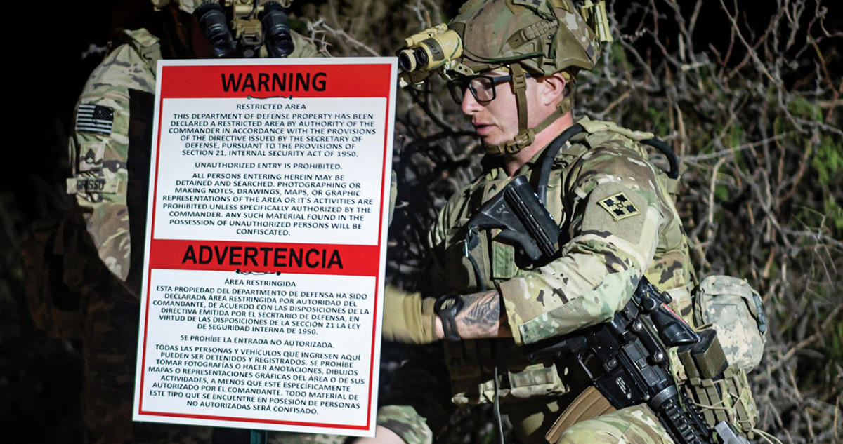 EU designa ciertas zonas de la frontera con México como áreas de defensa nacional
