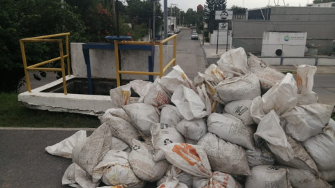 La JAD implementa operativo para evitar inundación de la ciudad por creciente del Rio Bravo