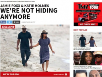 Katie Holmes y Jamie Foxx descubren su romance