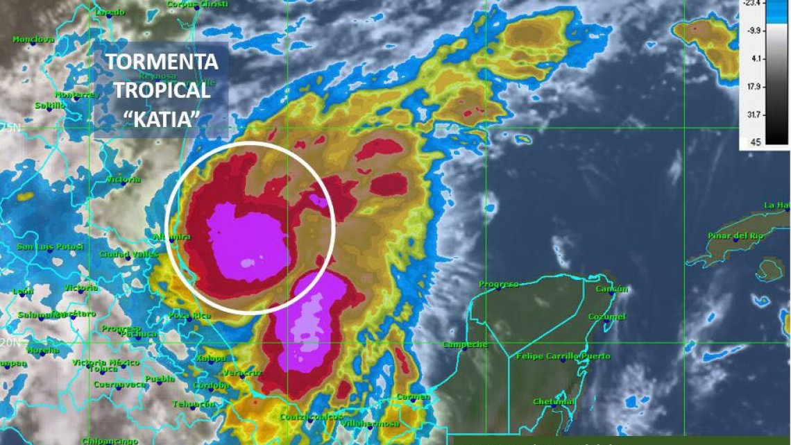 Katia genera alto oleaje en playa Miramar