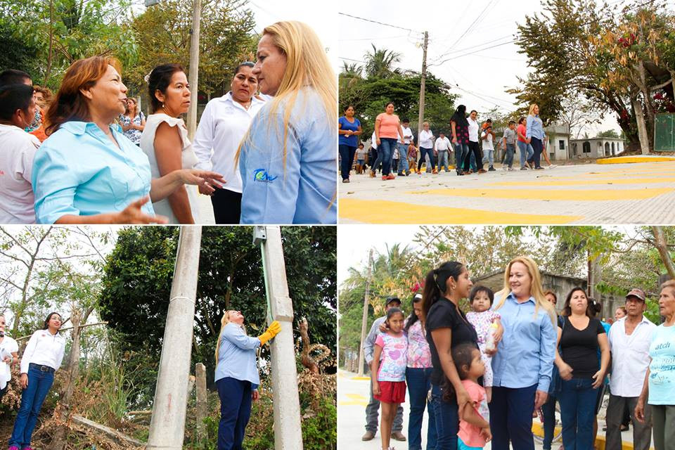 Inaugura alcaldesa pavimentación en la colonia lomas de Altamira