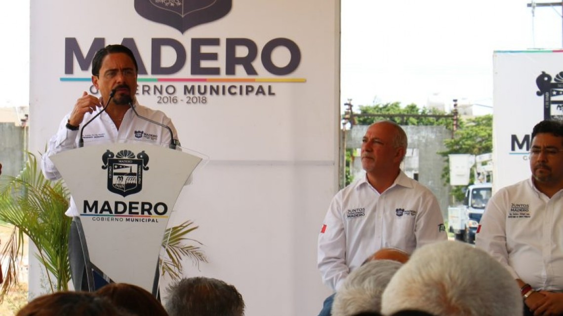 Ponen en marcha construcción de dren pluvial en Madero