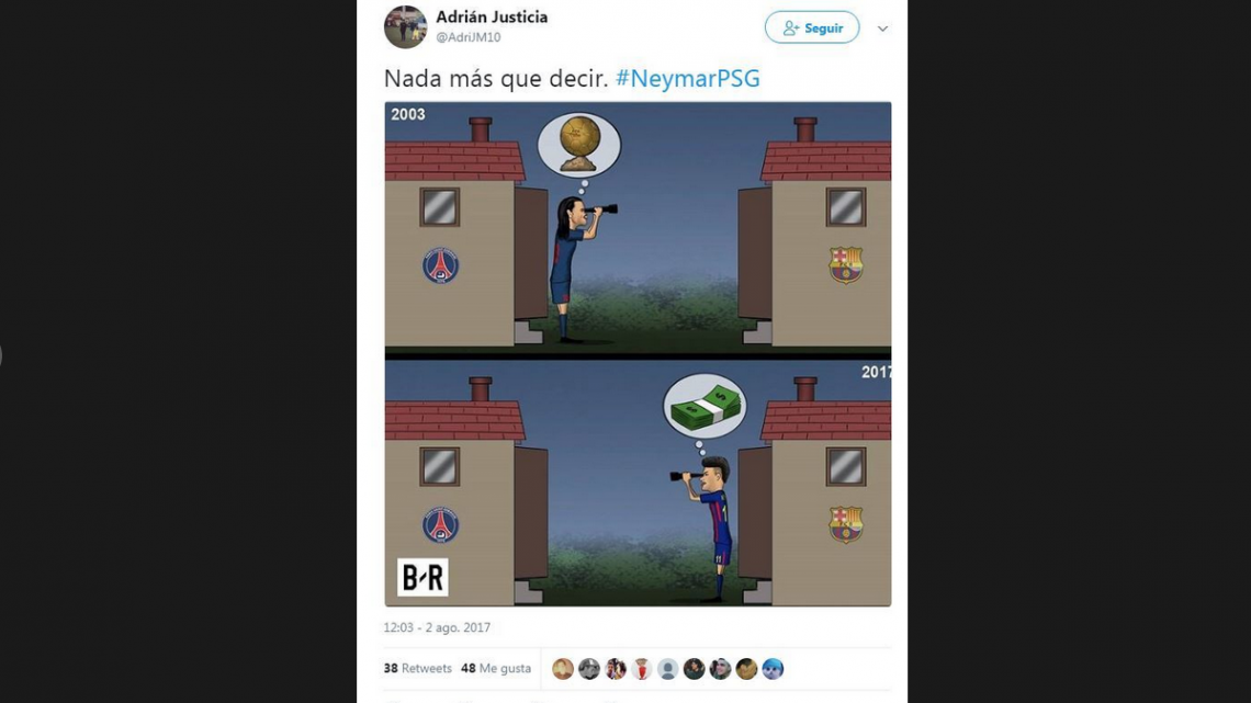 Los mejores memes del adiós de Neymar