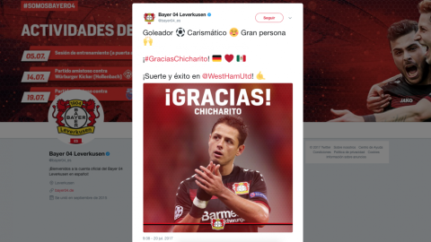 Javier 'Chicharito' Hernández nuevo jugador del West Ham