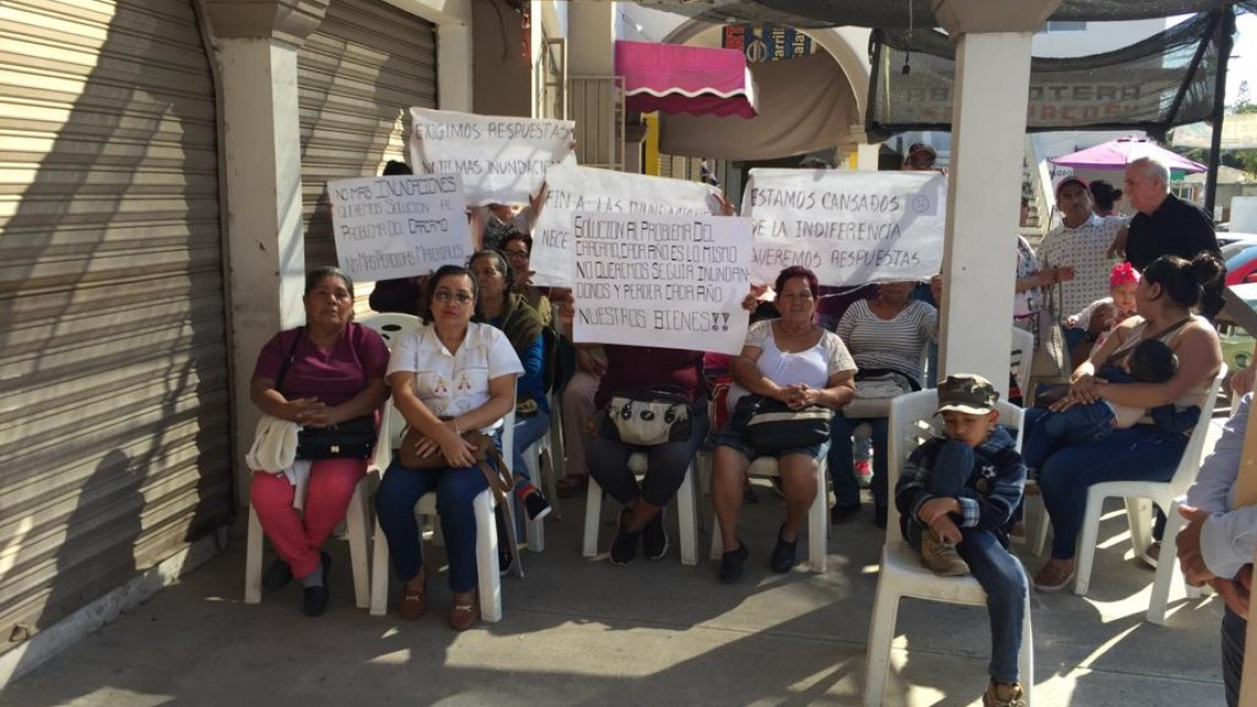 Piden avance en proyecto que evite inundaciones en Villas de Altamira