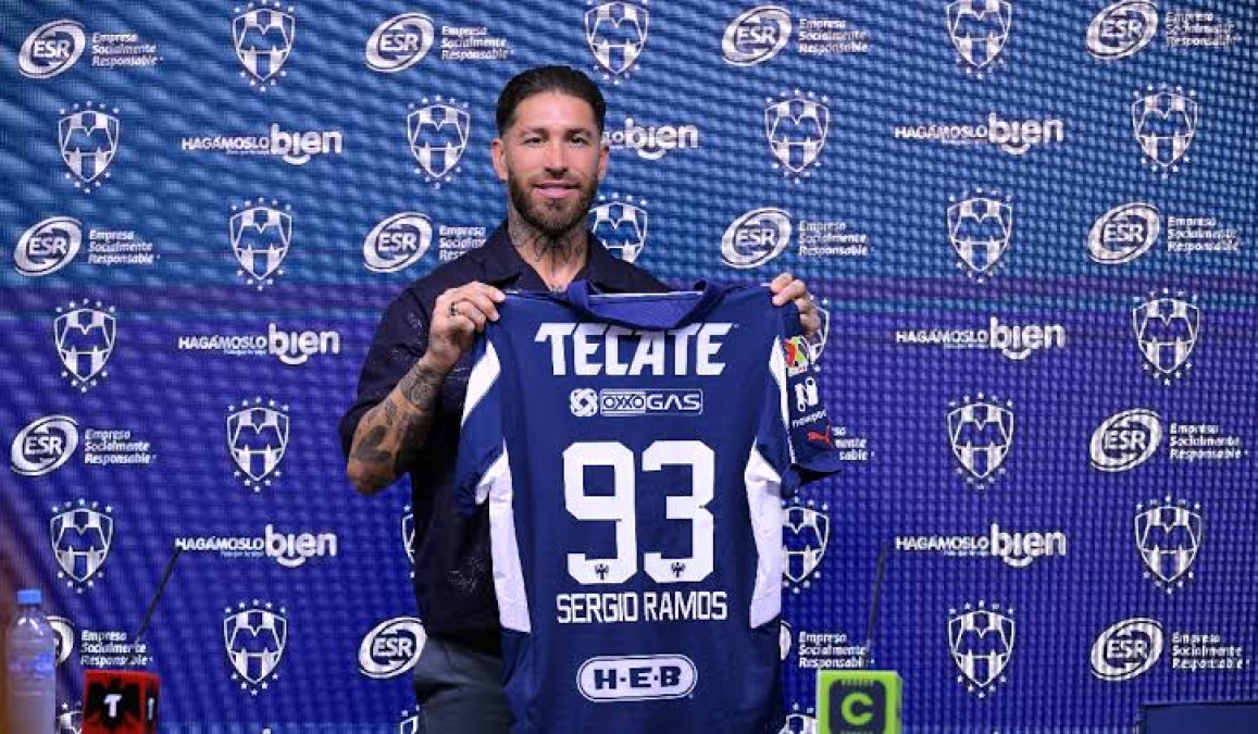 ¡Ya es rayado!, Sergio Ramos es presentado como el nuevo refuerzo de Monterrey