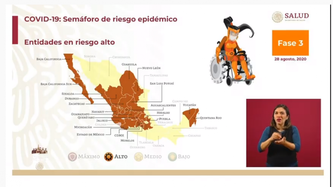 Tamaulipas y 9 estados más pasan a semáforo amarillo de riesgo epidémico  