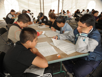 Repatriados continúan sus estudios de primaria o secundaria