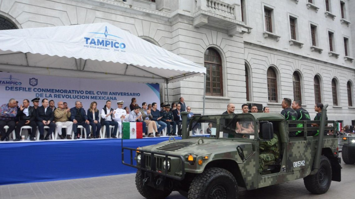 Celebran en Tampico el 108 Aniversario de la Revolución Mexicana