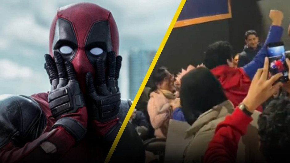 Hombre pide matrimonio en pleno estreno de Deadpool y Wolverine