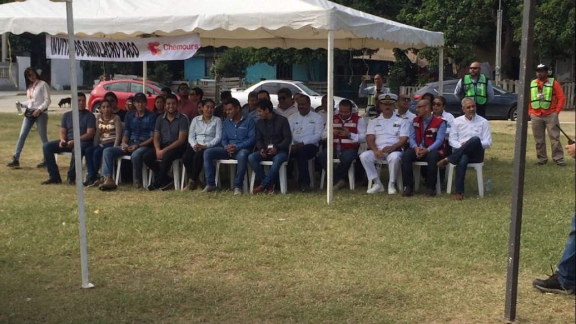 Realizan simulacro con la industria y vecinos aledaños a la empresa