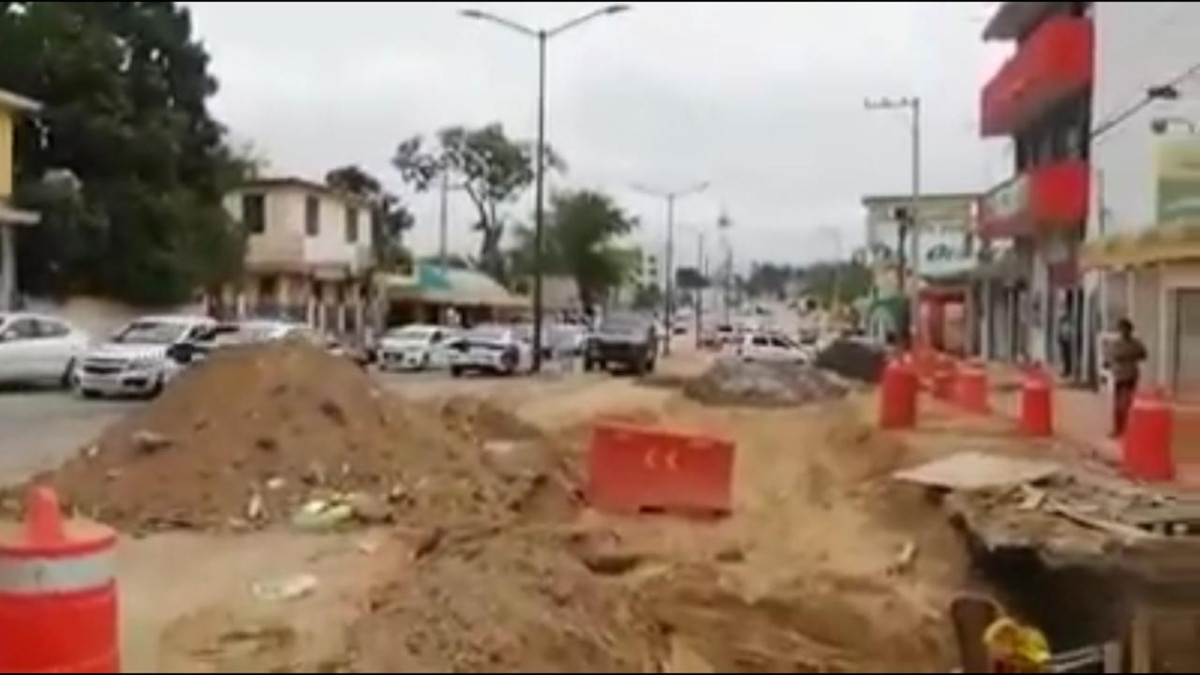 Protestan contra construcción de un dren pluvial 