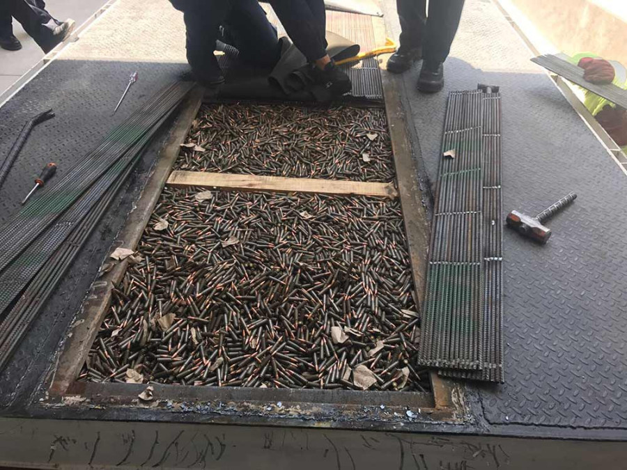 Aseguran arsenal con más de 100 mil cartuchos en Sonora